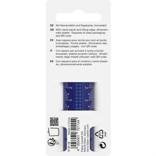 FABER-CASTELL Lineal 15 cm Dots bruchsicher