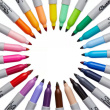 Sharpie Marker Fein Rundspitze schwarz 12 Stück