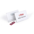 DURABLE Namensschild m Magnet 54x90mm 25er Pck transp