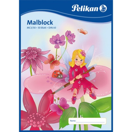 Pelikan Malblock A3 70g/m 30 Bl. MC3/30 chlorfrei wei