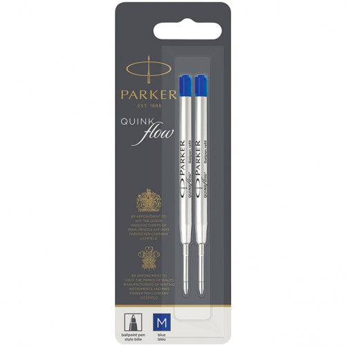PARKER Kugelschreibermine QUINKflow 2er M Blau Blister