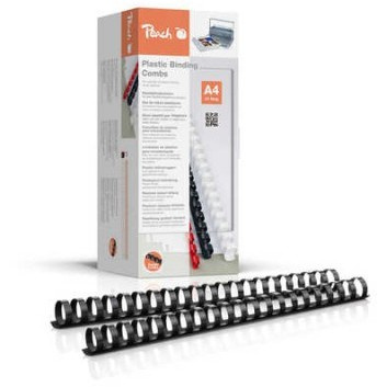Peach Binderücken schwarz 22/25mm 50 er-Pack