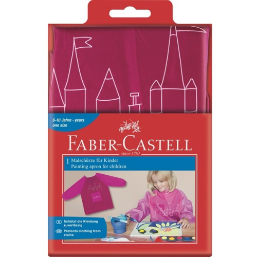 FABER-CASTELL Malschürze für Kinder Farbe rot/orange