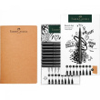 FABER-CASTELL Set Pitt Artist Pen + Sketchbook