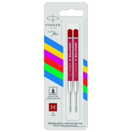 PARKER Kugelschreibermine QUINKflow Basic 2er M Rot Blister