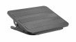 Manhattan Foot Rest, Under-Desk Comfort and Productivity Enhancer, Tilts 300 x 380mm, Rubberised Surface, Black, Lifetime Warranty