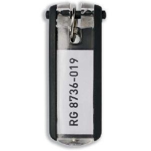 DURABLE Schlüsselanhänger Key Clip 6 Stück schwarz
