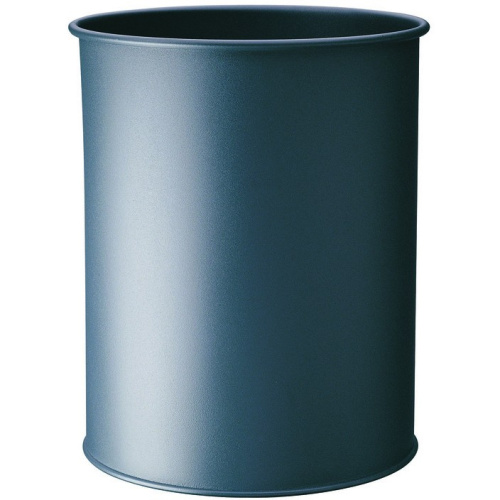 DURABLE Papierkorb Metall rund 15 Liter Anthrazit