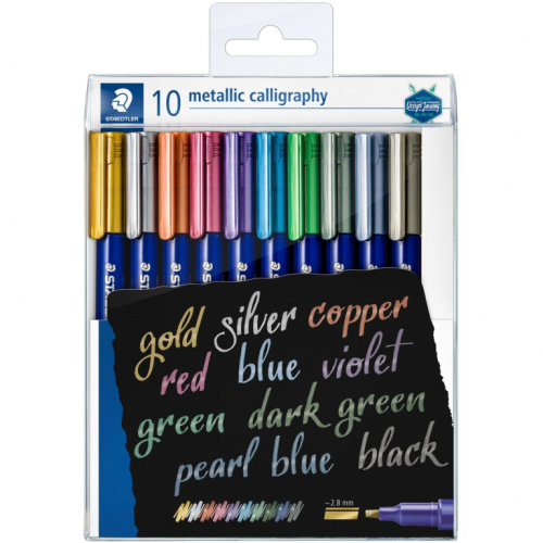 STAEDTLER Marker Metallic calligraphy 10 St.im Etui. 2.8mm