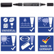 STAEDTLER Zweispitzmarker Lumocolor permanent BK retail