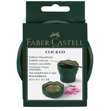 FABER-CASTELL Wasserbecher Clic&Go Art & Graphic