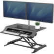 Fellowes LOTUS LT Sitz-Steh-Workstation Schwarz