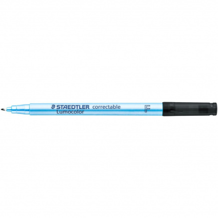 STAEDTLER Folienstift Lumocolor correct F schwarz 10 Stück