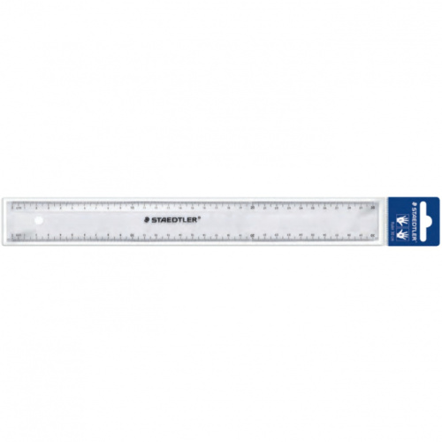 STAEDTLER Lineal 30cm Kunstst. transp.