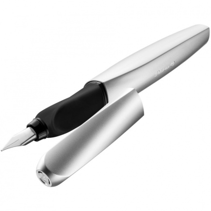 Pelikan Füllhalter Twist P457 M Silber +1GTP Faltschachtel