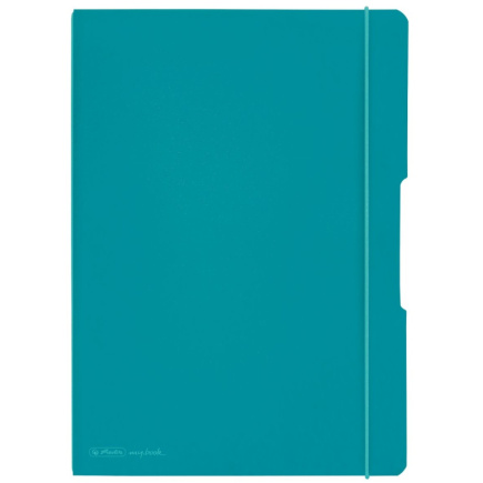 Herlitz Notizheft my.book flex A4 PP 2x 40Bl. kar/lin türkis