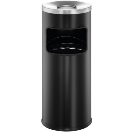 DURABLE Papierkorb Safe mit Ascher rund schwarz