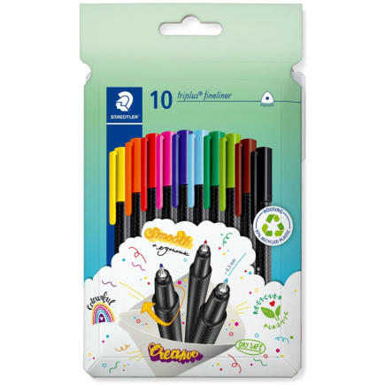 STAEDTLER Fineliner triplus rPP. 10STück