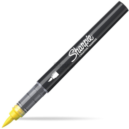 Sharpie Kreativmarker Pinselspitze Acryl gelb