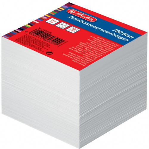 Herlitz Zettelkastenersatzeinlage 9x9 700 Blatt weiß