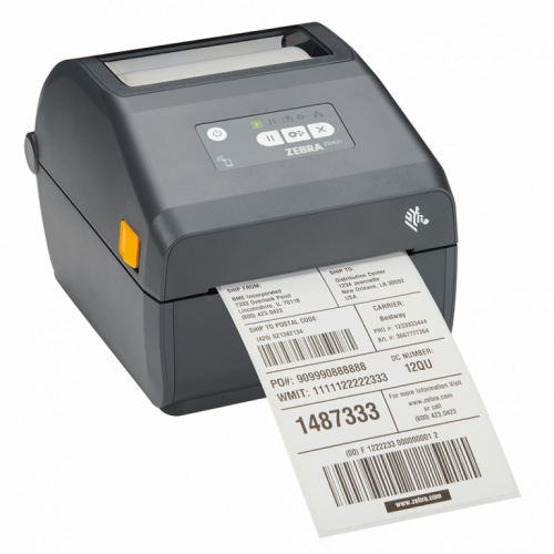 Zebra ZD421d - Label printer - direct thermal - Roll (10.8cm) - 203 dpi - up to 152 mm/sec - USB 2.0, USB host - grey 