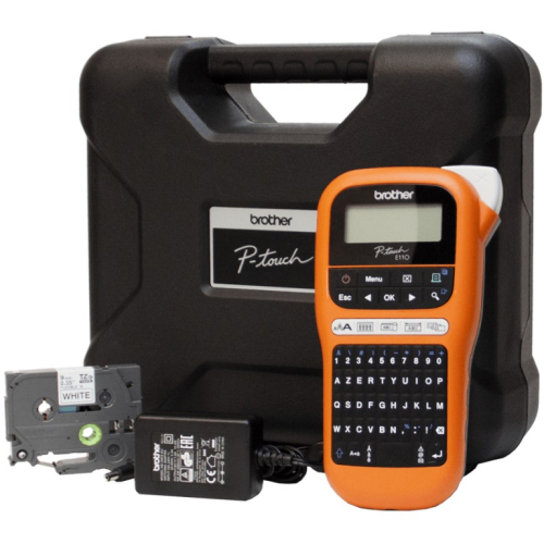 Brother P-Touch PT-E110VP Beschriftungsgerät 3.5/6/9/12 mm Value Pack