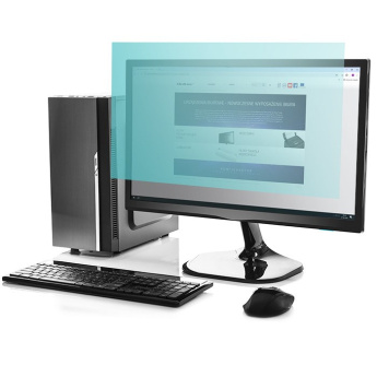 Qoltec Blue Light Filter 23'' | 16:9 | Eye Care | Anti Glare | Matte | per monitor
