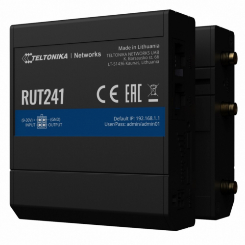 TELTONIKA Router LTE RUT241 (Cat 4), 2G ,WiFi, Ethernet