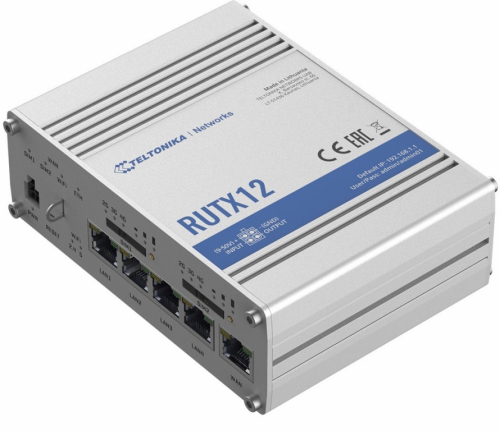 TELTONIKA Router LTE RUTX12 (Cat 6), WiFi, BLE