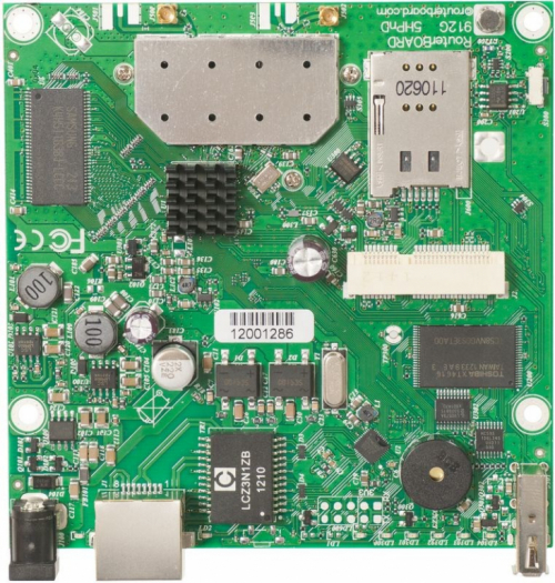 MikroTik RB912UAG-5HPnD | WiFi Router | 5GHz, 1x RJ45 1000Mbps, 1x miniPCIe