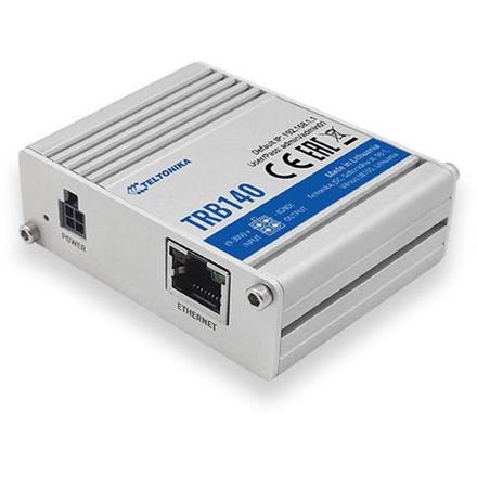 Teltonika TRB140 LTE Router: No WiFi, 4G, SIM, Enthernet port, Micro USB | LTE Router | TRB140 | No Wi-Fi | 10/100/1000 Mbit/s | Ethernet LAN (RJ-45) ports 1 | Mesh Support No | MU-MiMO No | 2G/3G/4G | Antenna type 1 x SMA for LTE | 1 x Virtual network