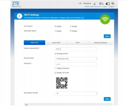 ZTE LTE MF79U cellular network device Cellular network modem