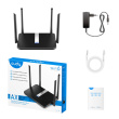 Cudy X6 wireless router Gigabit Ethernet Dual-band (2.4 GHz / 5 GHz) Черный