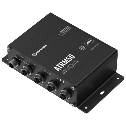 Teltonika ATRM50 5G Router for Transportation, Ultra-High Cellular Speeds, M12 CONNECTORS, DUAL SIM & eSIM, EN 45545-2 and EN 50155, PSU not included wireless router Gigabit Ethernet Dual-band (2.4 GHz / 5 GHz) Must