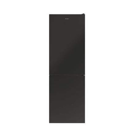 Candy | Refrigerator | CCE4T618EB | Energy efficiency class E | Free standing | Combi | Height 185 cm | No Frost system | Fridge net capacity 222 L | Freezer net capacity 119 L | Display | 39 dB | Black