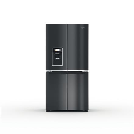 Whirlpool Refrigerator | WQ9I FO2BX EF | Energy efficiency class E | Free standing | Side by side | Height 187.6 cm | No Frost system | Fridge net capacity 355 L | Freezer net capacity 237 L | Display | 41 dB | Black