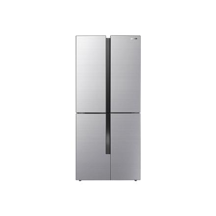 Gorenje Refrigerator | NRM8182MX | Energy efficiency class E | Free standing | Side by side | Height 181.6 cm | No Frost system | Fridge net capacity 278 L | Freezer net capacity 149 L | Display | 42 dB | Grey