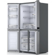 Whirlpool Refrigerator | WQ9 E2L EF | Energy efficiency class E | Free standing | Side by side | Height 187.4 cm | Fridge net capacity 388 L | Freezer net capacity 222 L | Display | 36 dB | Stainless Steel