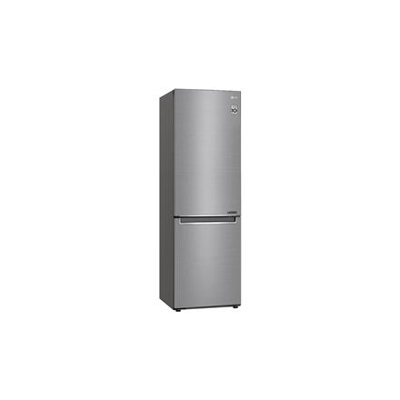 LG | Refrigerator | GBB61PZJMN | Energy efficiency class E | Free standing | Combi | Height 186 cm | No Frost system | Fridge net capacity 234 L | Freezer net capacity 107 L | Display | 36 dB | Silver