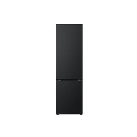 LG | Refrigerator | GBV5240CEP | Energy efficiency class C | Free standing | Combi | Height 203 cm | No Frost system | Fridge net capacity 277 L | Freezer net capacity 110 L | Display | 35 dB | Matte Black