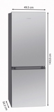 Külmik Bomann KG322.1iX, inox