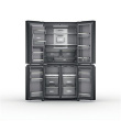 Whirlpool Refrigerator | WQ9I FO2BX EF | Energy efficiency class E | Free standing | Side by side | Height 187.6 cm | No Frost system | Fridge net capacity 355 L | Freezer net capacity 237 L | Display | 41 dB | Black