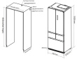 Integreeritav French Door külmik Frigelux FRD190XBI