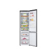 LG | Refrigerator | GBV5240CEP | Energy efficiency class C | Free standing | Combi | Height 203 cm | No Frost system | Fridge net capacity 277 L | Freezer net capacity 110 L | Display | 35 dB | Matte Black