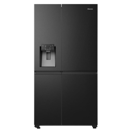 Hisense, No Frost, Vee- ja jääautomaat, 632 L, 179 cm, must - SBS-Külmik / RS818N4TFE