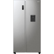 Gorenje Refrigerator | NRR9185EAXLWD | Energy efficiency class E | Free standing | Side by side | Height 178.6 cm | No Frost system | Fridge net capacity 355 L | Freezer net capacity 192 L | Display | 38 dB | Grey