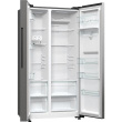 Gorenje Refrigerator | NRR9185EAXLWD | Energy efficiency class E | Free standing | Side by side | Height 178.6 cm | No Frost system | Fridge net capacity 355 L | Freezer net capacity 192 L | Display | 38 dB | Grey