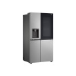 LG Refrigerator | GSGV81PYLL | Energy efficiency class E | Free standing | Side by side | Height 179 cm | Fridge net capacity 416 L | Freezer net capacity 219 L | Display | 36 dB | Silver