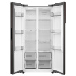 Midea Refrigerator | MDRS619FIE28 | Energy efficiency class E | Free standing | Side by side | Height 177.5 cm | No Frost system | Fridge net capacity 271 L | Freezer net capacity 189 L | Display | 41 dB | Black