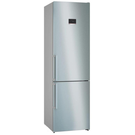 Bosch, NoFrost, 363 L, kõrgus 203 cm, roostevaba teras - Külmik / KGN39AIBT